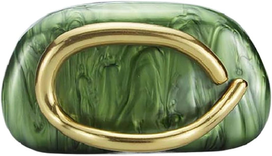 Acrylic Clutch Box Metal Handle