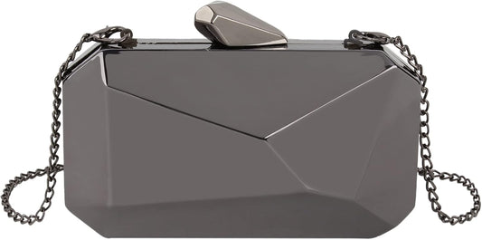 Lattice Pattern Metal Handbag