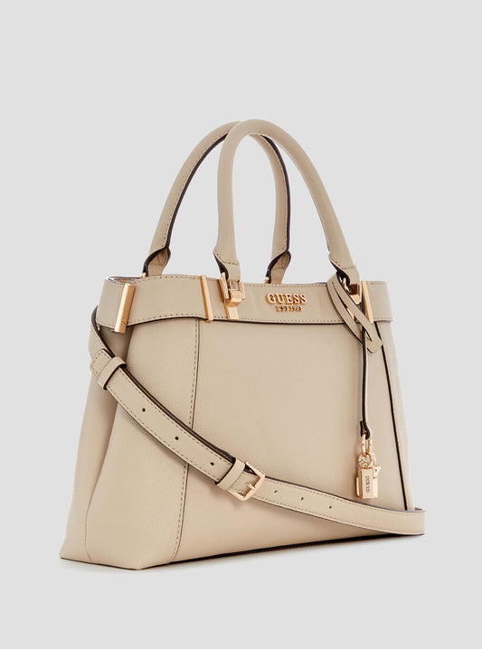 Beige Anadela Compartment Satchel