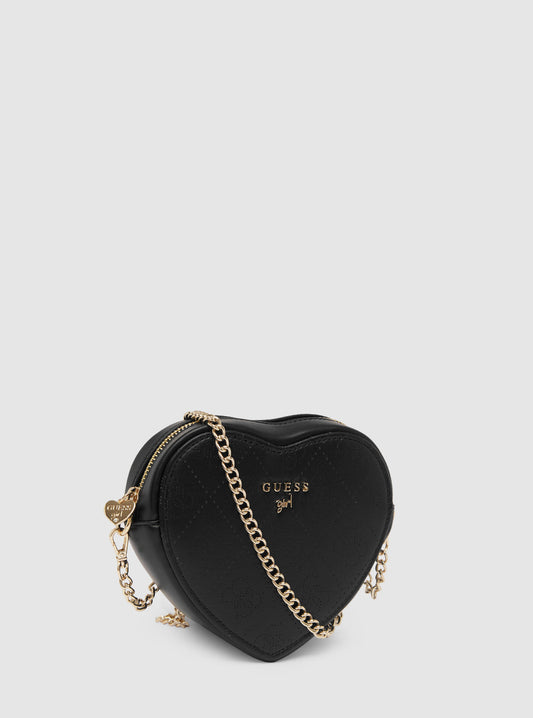 Black Heart Crossbody Bag