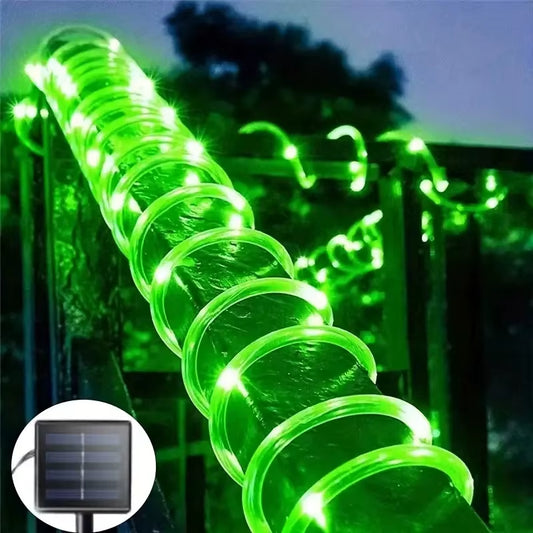 Solar Rope LED Lights Outdoor Garden Waterproof 8 Light Modes