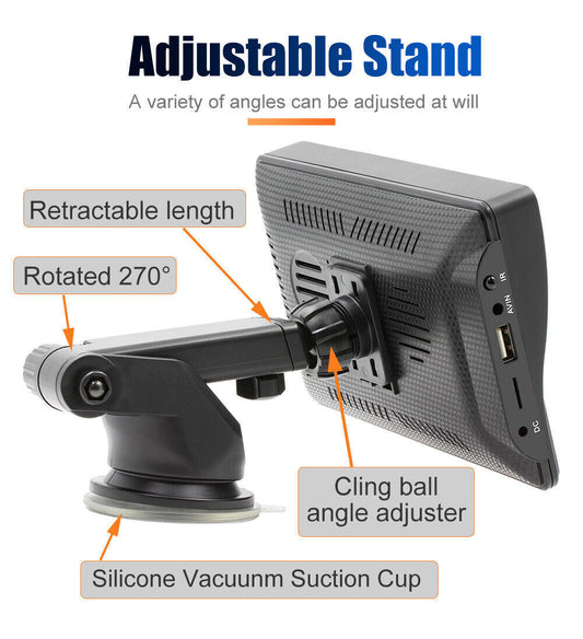 7" Portable Car Stereo Radio for Apple CarPlay Android Auto Bluetooth