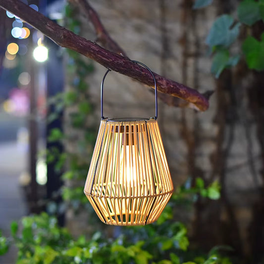 Solar Bamboo Hanging Lamp 