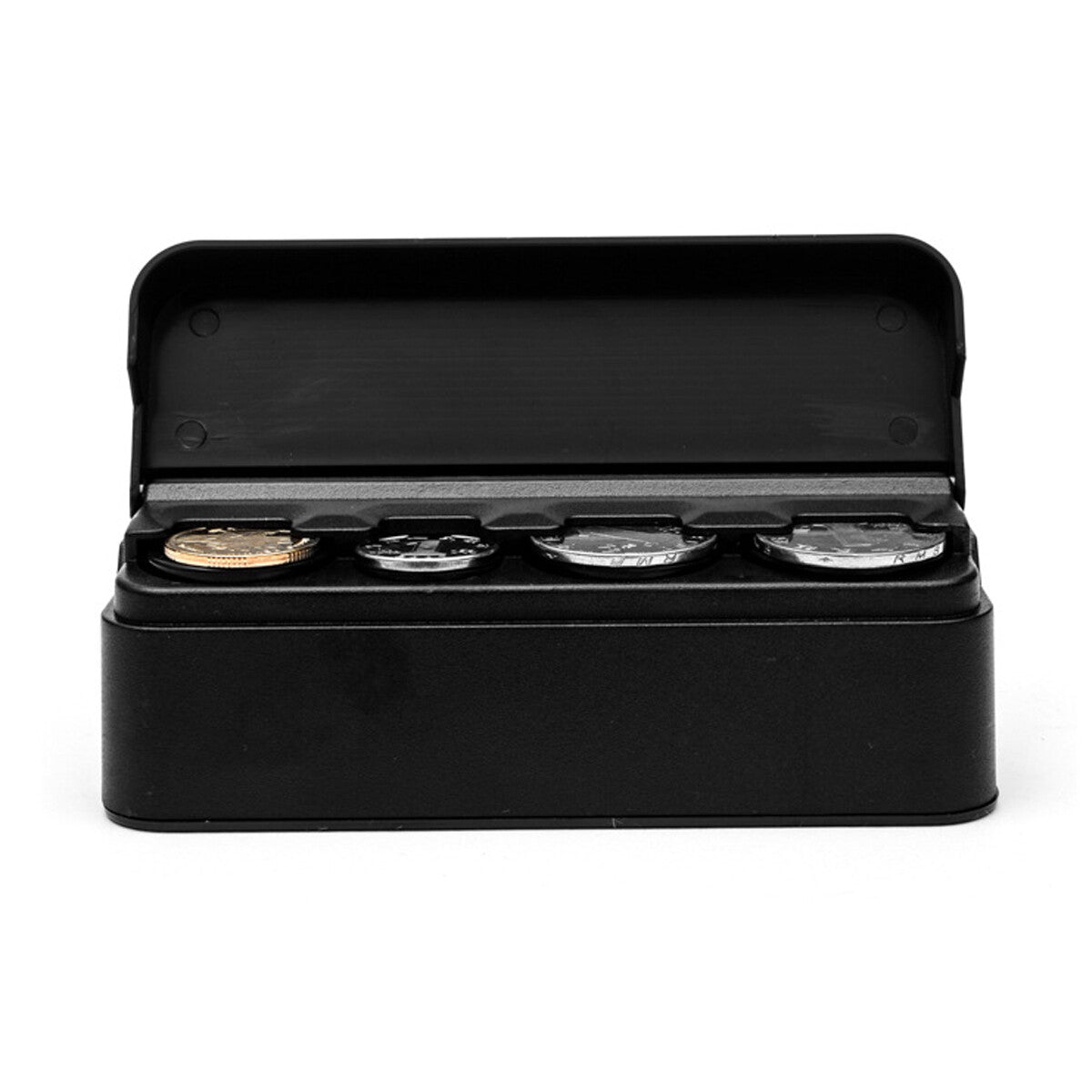 2X Portable Car Coin Holder Mini Change Storage Box Interior Organizer Container