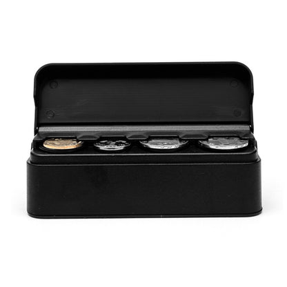 2X Portable Car Coin Holder Mini Change Storage Box Interior Organizer Container