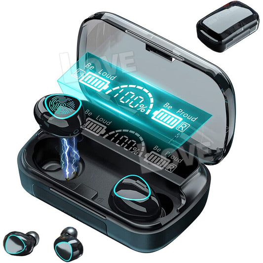 Wireless Earbuds Bluetooth 5.3 Waterproof LED Display Earphones 
