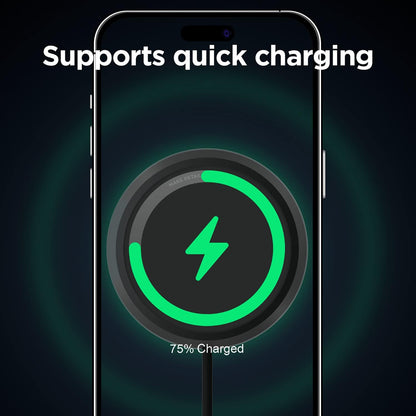 Magnetic Car Charger Mount Compatible with Magsafe, Compatible with Iphone 17/16/15/14/13/12/11 Series, All Other Brand Wireless Charging Phones - Magnetic Ring Included, Two Mounting Options