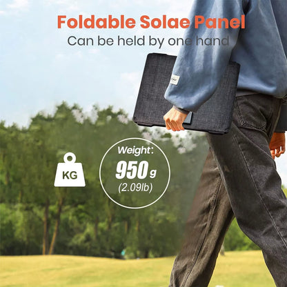 Solar Panel Foldable 35W Solar Panel Camping Solar Charger with USB-B PD 35 W, Type Max Solar Charger, Solar Module Folda