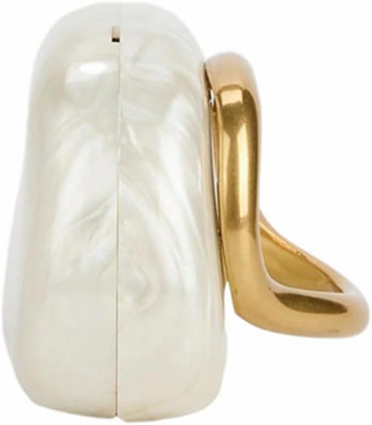 Acrylic Clutch Box Metal Handle