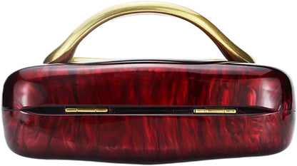 Acrylic Clutch Box Metal Handle