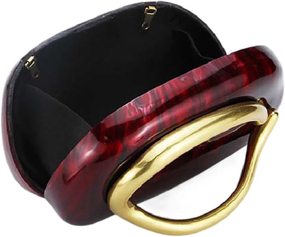 Acrylic Clutch Box Metal Handle