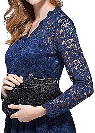 Beaded Sequin Design Clutch