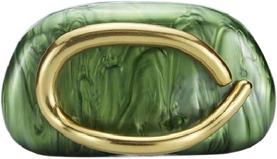 Acrylic Clutch Box Metal Handle