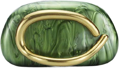 Acrylic Clutch Box Metal Handle