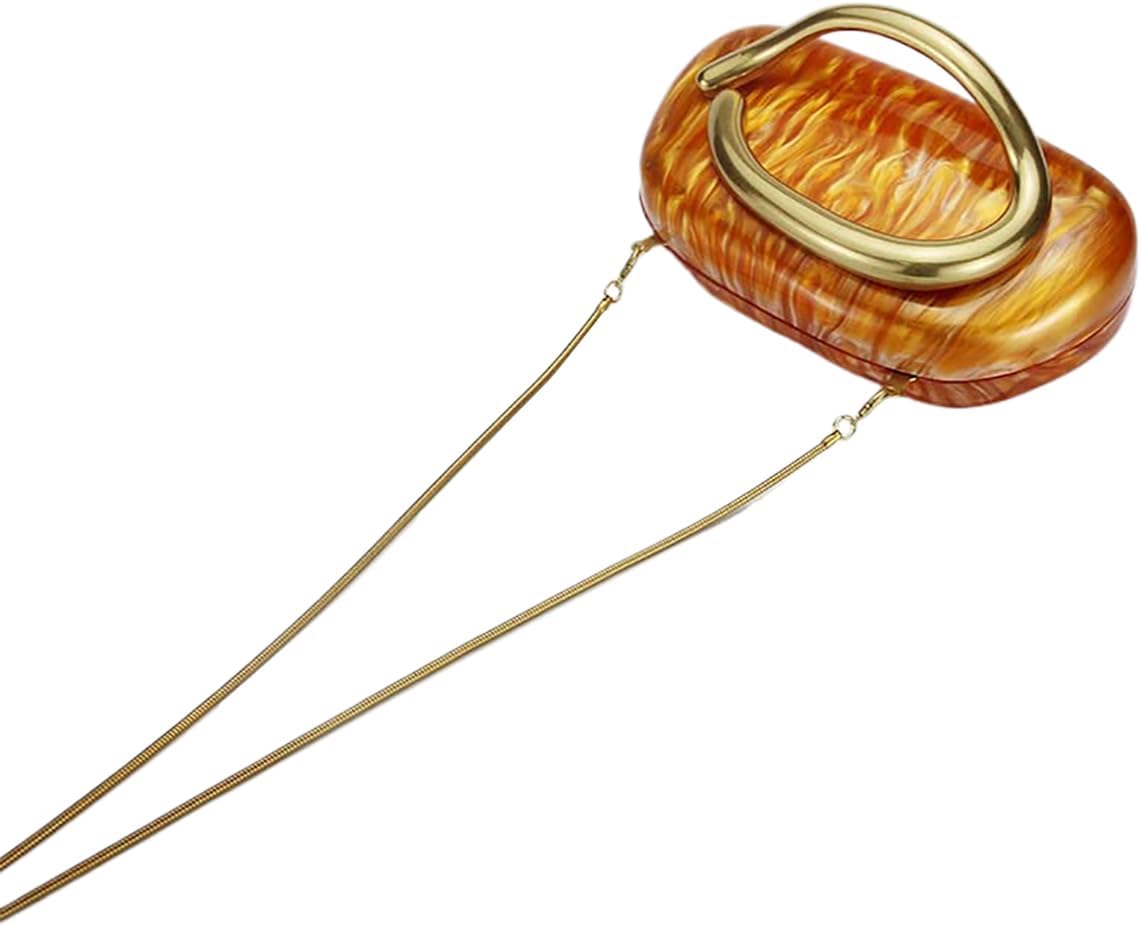 Acrylic Clutch Box Metal Handle