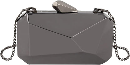 Lattice Pattern Metal Handbag