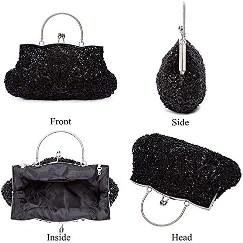 Beaded Sequin Design Clutch