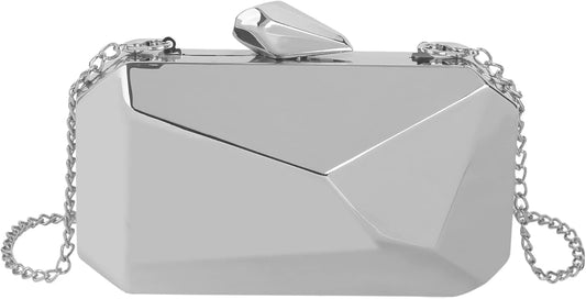 Lattice Pattern Metal Handbag