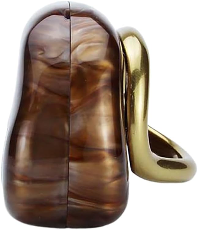 Acrylic Clutch Box Metal Handle