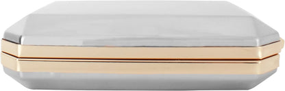 Lattice Pattern Metal Handbag