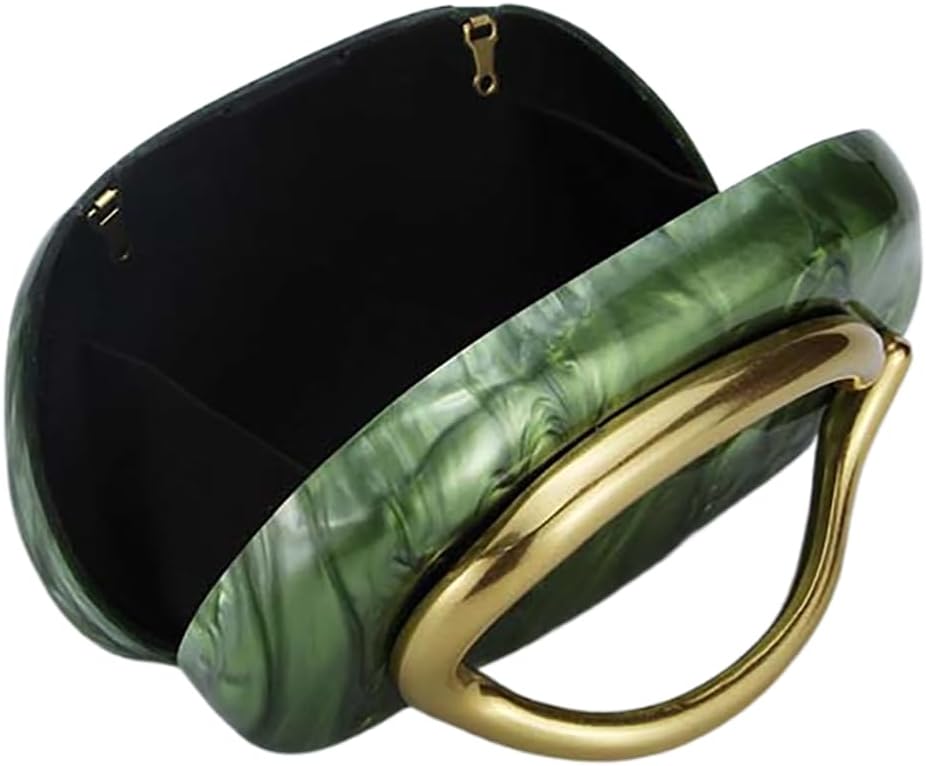 Acrylic Clutch Box Metal Handle