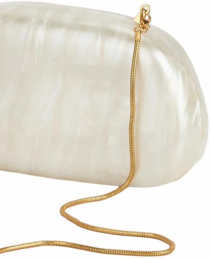 Acrylic Clutch Box Metal Handle