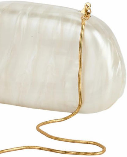 Acrylic Clutch Box Metal Handle