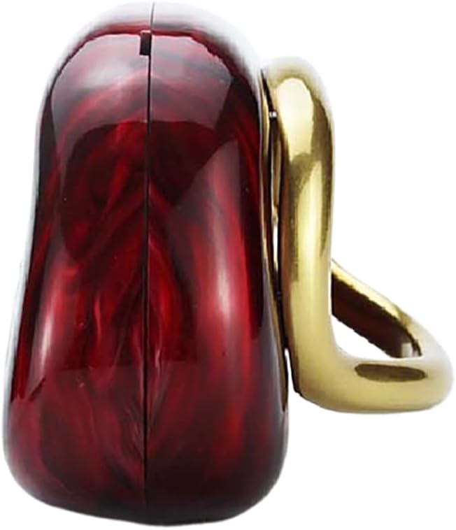 Acrylic Clutch Box Metal Handle