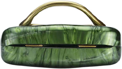 Acrylic Clutch Box Metal Handle