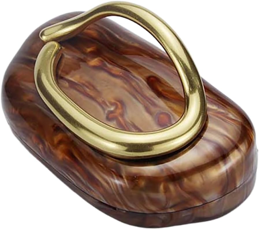 Acrylic Clutch Box Metal Handle