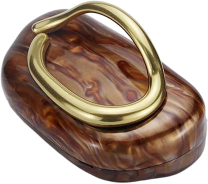 Acrylic Clutch Box Metal Handle