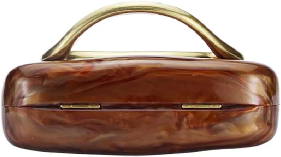 Acrylic Clutch Box Metal Handle