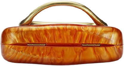Acrylic Clutch Box Metal Handle