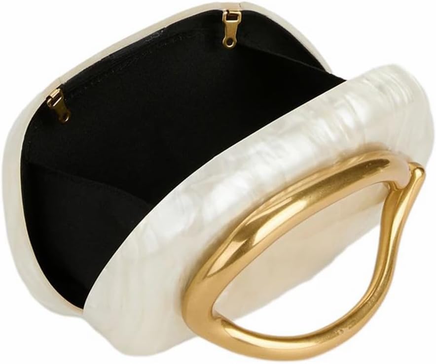 Acrylic Clutch Box Metal Handle