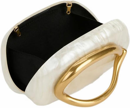 Acrylic Clutch Box Metal Handle