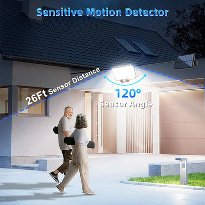 Solar Lights 234LED Security Lights Outdoor Garden Motion Sensor 3 Modes Waterproof Split Solar Flood Wall Lights Garage