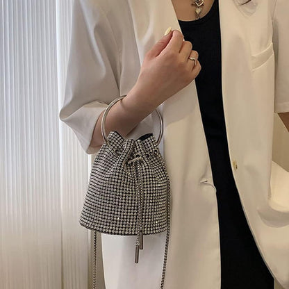 Full Diamonds Bucket Handbag
