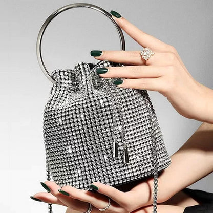 Full Diamonds Bucket Handbag