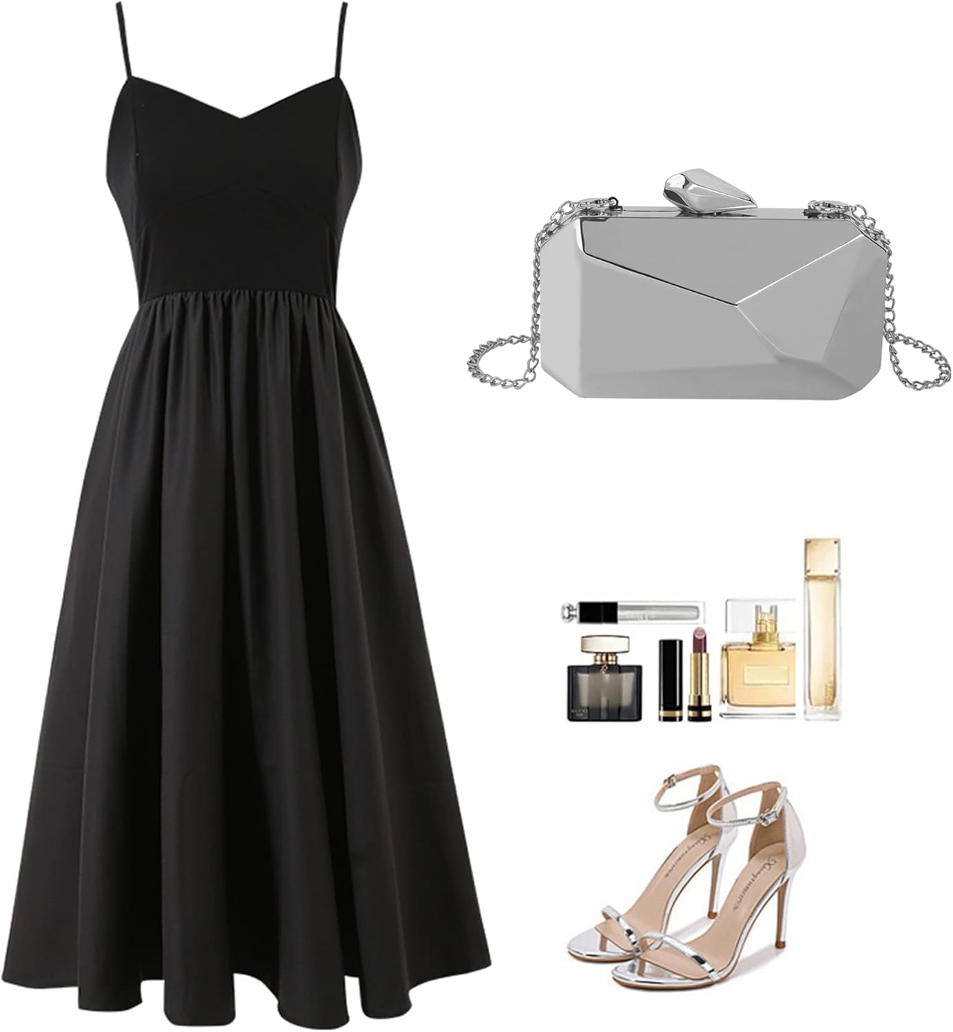 Lattice Pattern Metal Handbag