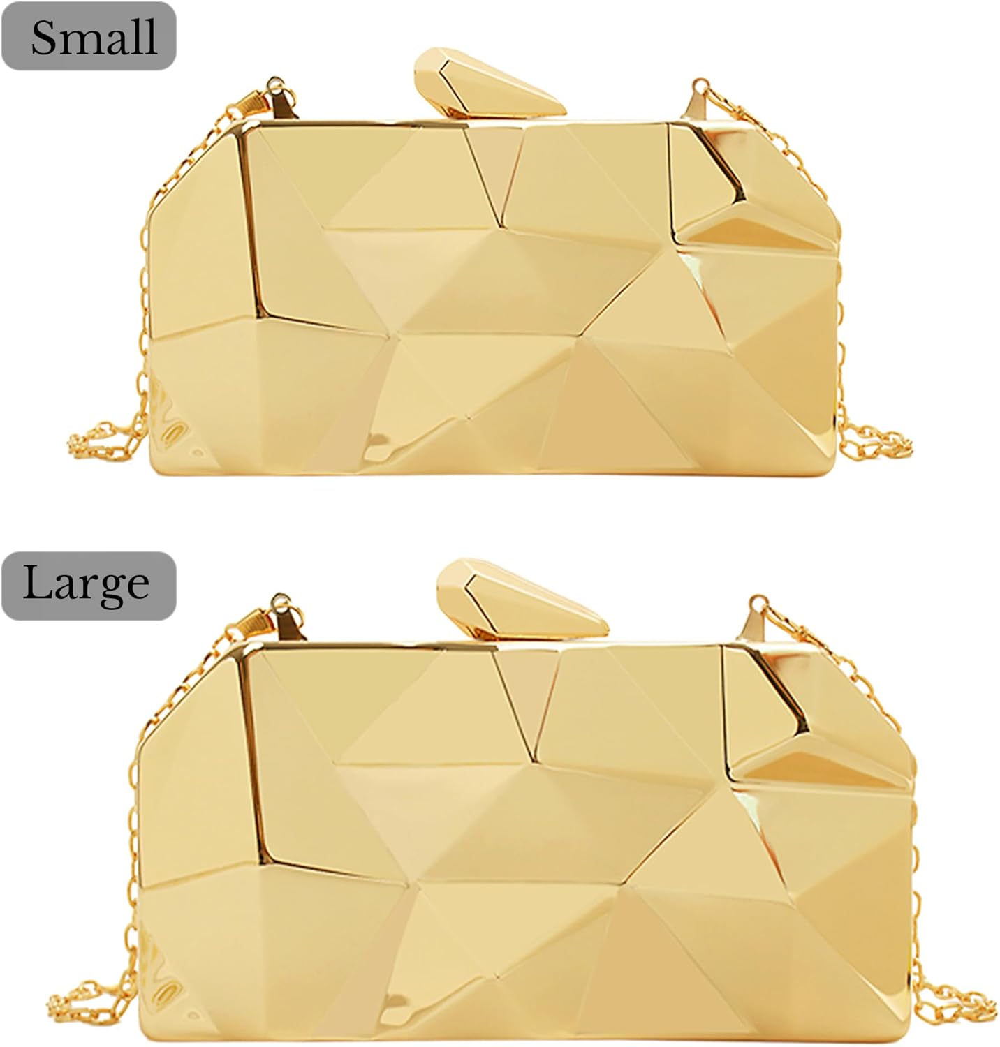 Lattice Pattern Metal Handbag