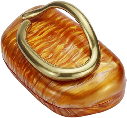 Acrylic Clutch Box Metal Handle