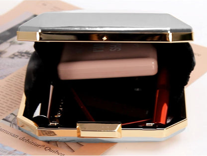 Lattice Pattern Metal Handbag