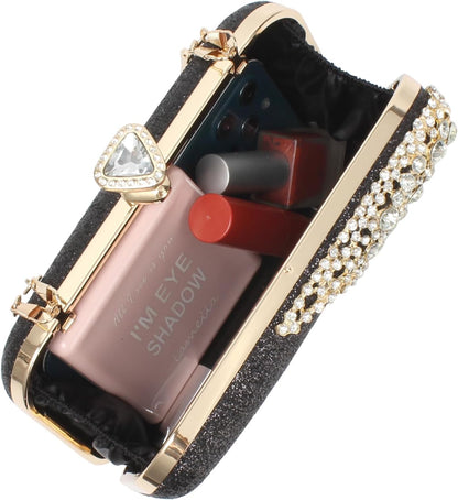 Lattice Pattern Metal Handbag