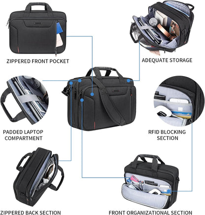 Laptop Bag 17.3 Inch Expandable