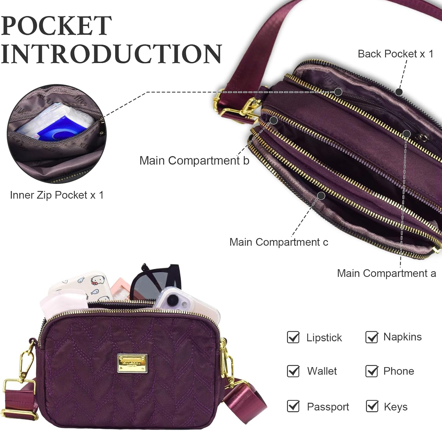 Small Crossbody Purse for Women