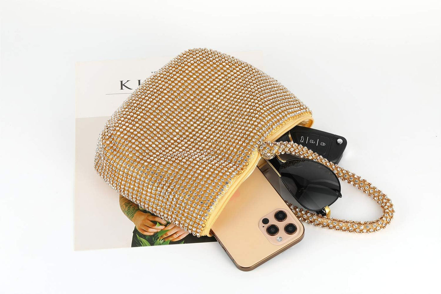 Rhinestone Wrist Purse