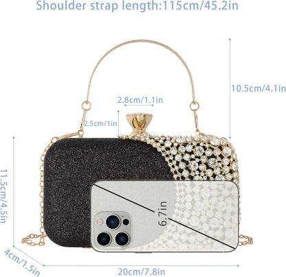 Lattice Pattern Metal Handbag