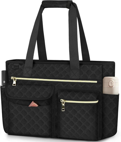 Tote Bag with Zipper Large 15.6 Inch Laptop