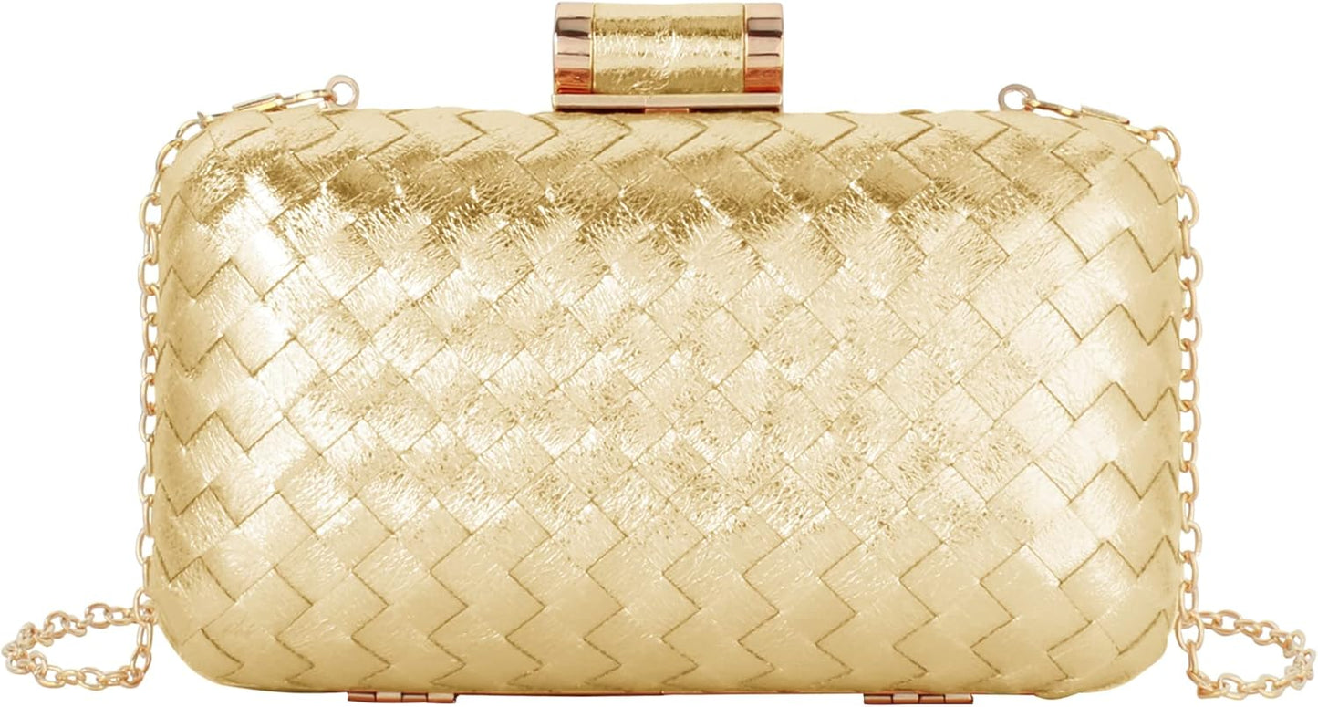 Lattice Pattern Metal Handbag