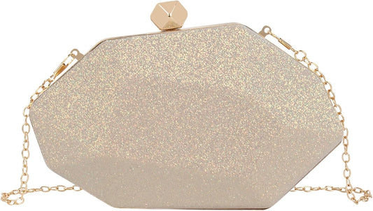 Lattice Pattern Metal Handbag